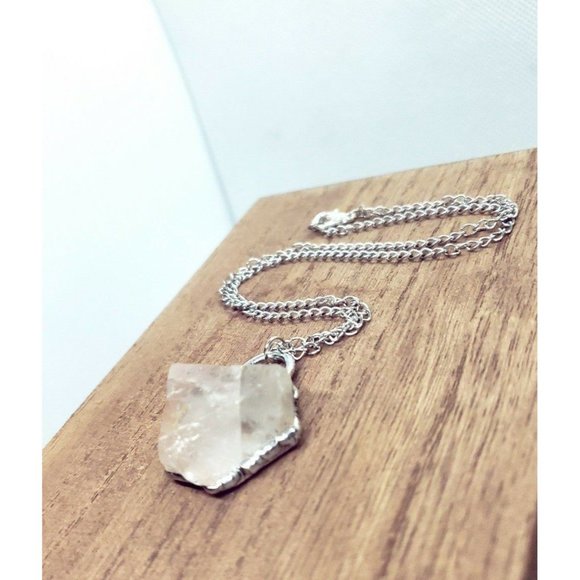 Flourite crystal Necklace handmade gothic metalwork - Picture 5 of 11